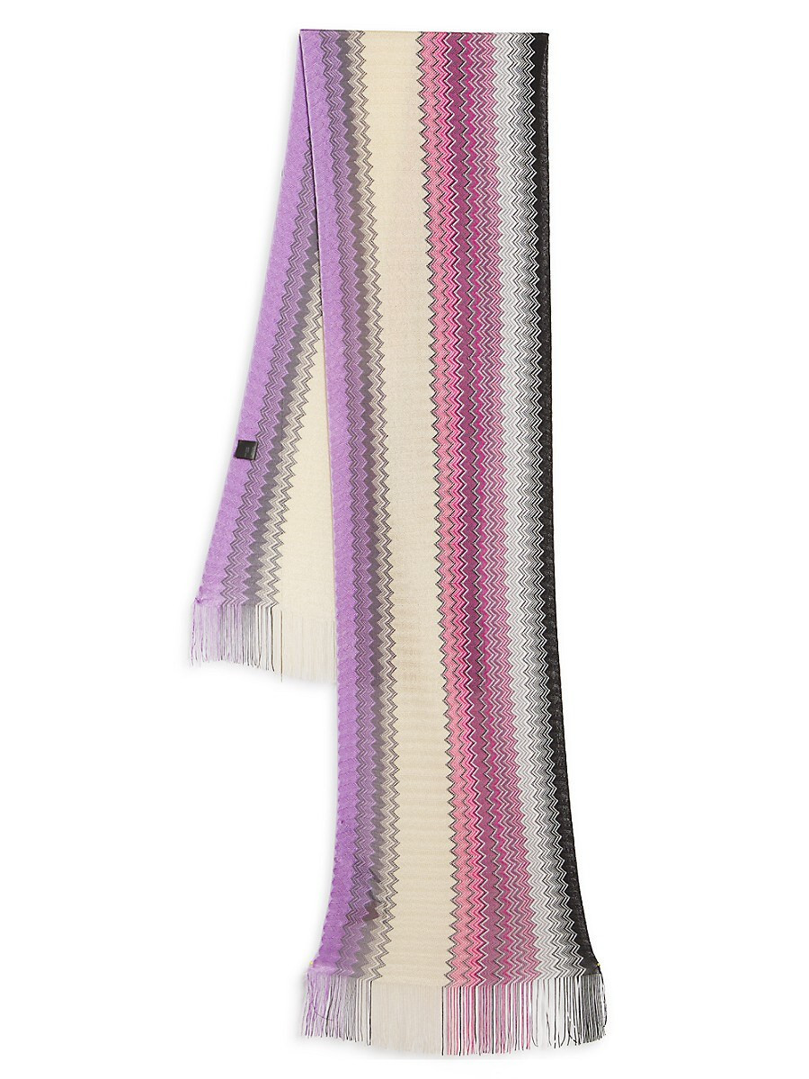 Missoni Women's Chevron Knit Scarf - Pink Multicolor | Saks Fifth Avenue OFF 5TH