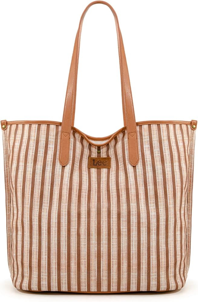 Montana West x Lee Tote Bags for Women Large Shoulder Bag with Multiple Pockets for Travel Work | Amazon (US)