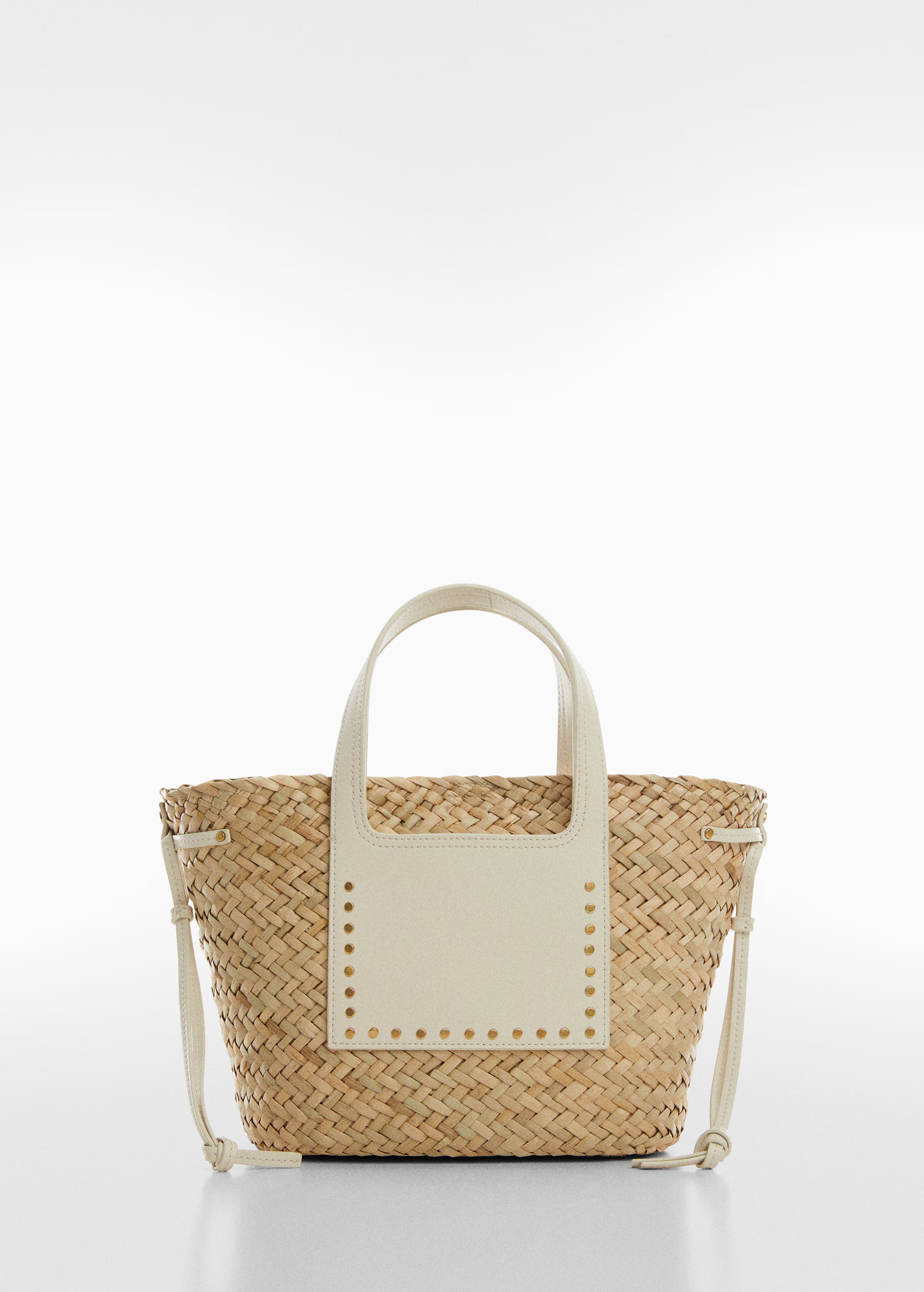 Basket bag with studs detail | MANGO (US)