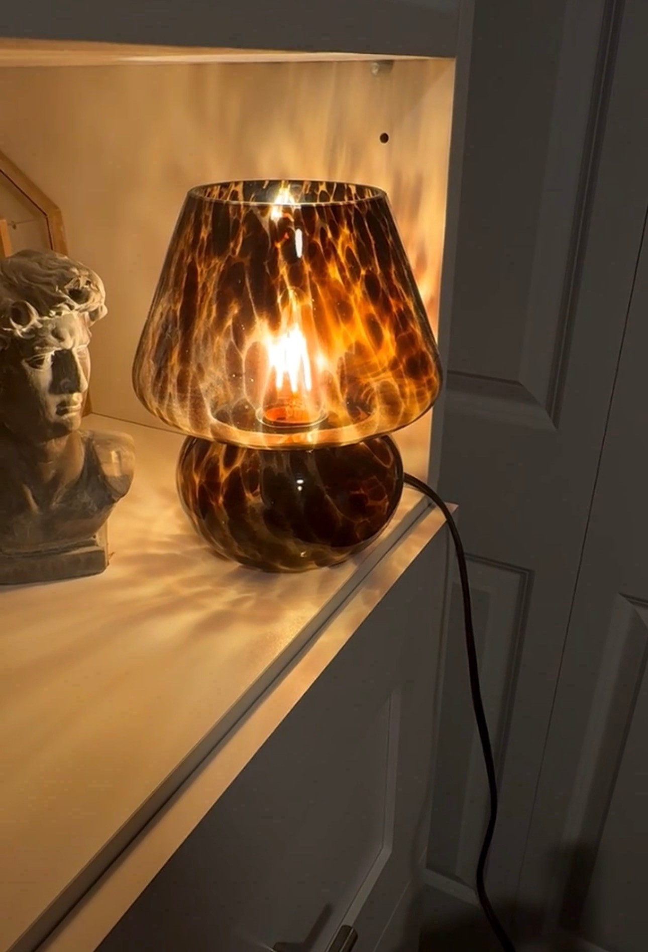 Sharing the link to this cutie mushroom lamp from Amazon!!! I’ve had it for years and always get questions on it. Love the warm and cozy vibe it gives✨ The best part? ITS DIMMABLE!!! Obsessed 😍

tortoiseshell lamp | mushroom lamp | dimmable mini lamp | warm and cozy vibes | flex room office | guest bedroom | cozy home decor | chocolate brown  

#LTKHome