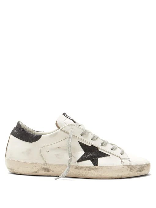 Superstar distressed leather trainers | Golden Goose Deluxe Brand | Matches (UK)