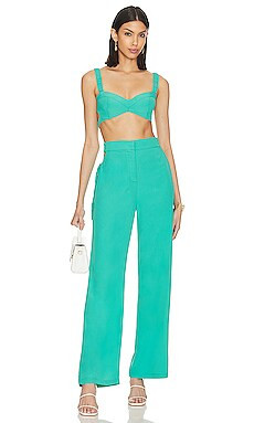 MORE TO COME Torie Pant Set in Turquoise from Revolve.com | Revolve Clothing (Global)