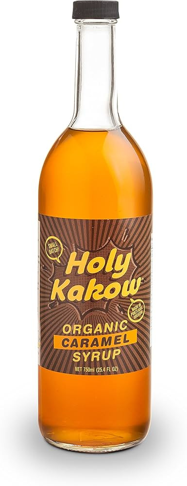 Holy Kakow Cafe Organic Caramel Syrup - Caramel Coffee Syrup, Organic Syrup for Coffee, Caramel S... | Amazon (US)