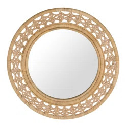 Bay Isle Home Tulley Round Rattan Braided Decorative Accent Mirror | Wayfair | Wayfair North America