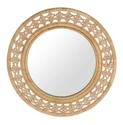 Bay Isle Home Tulley Round Rattan Braided Decorative Accent Mirror | Wayfair | Wayfair North America