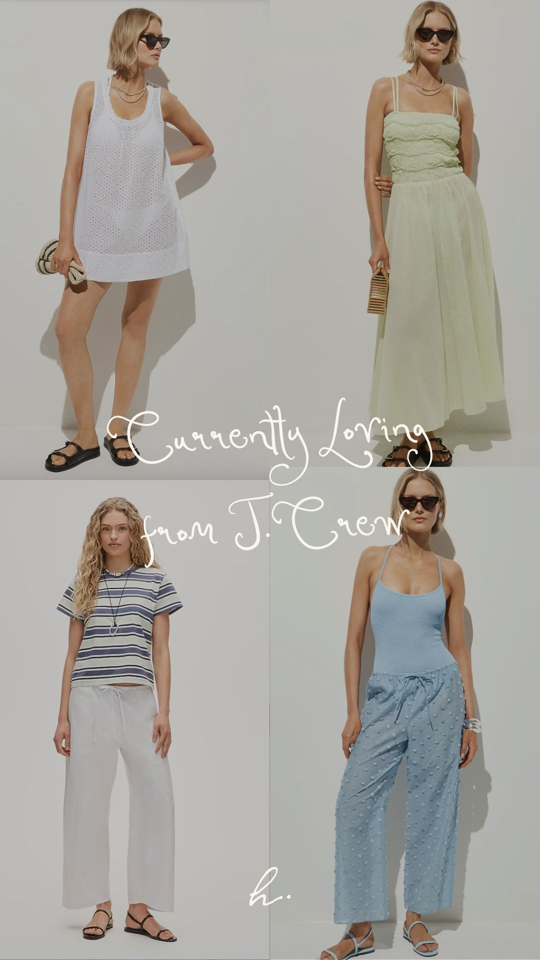 Spring looks i'm loving from J.Crew!  

 