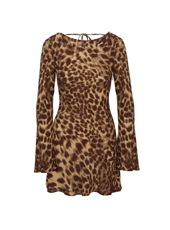 Halo Bias Mini Dress Leopard | Princess Polly US