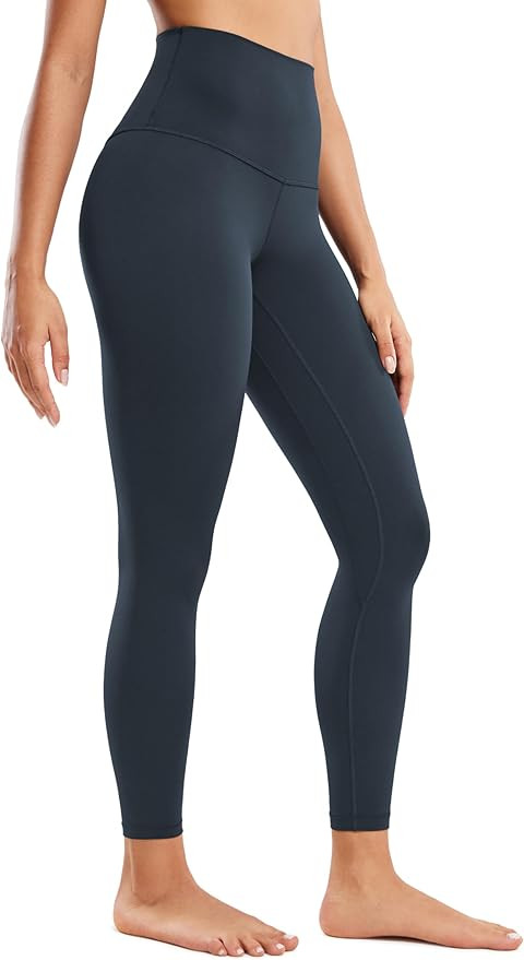CRZ YOGA Super High Waisted Butterluxe Workout Leggings 25'' - Over Belly Buttery Soft Full Lengt... | Amazon (US)