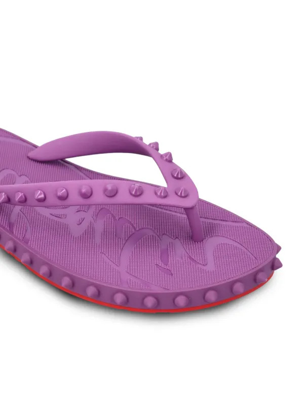 Christian LouboutinSuper Loubi Flip studded flip-flops | Farfetch (BR)