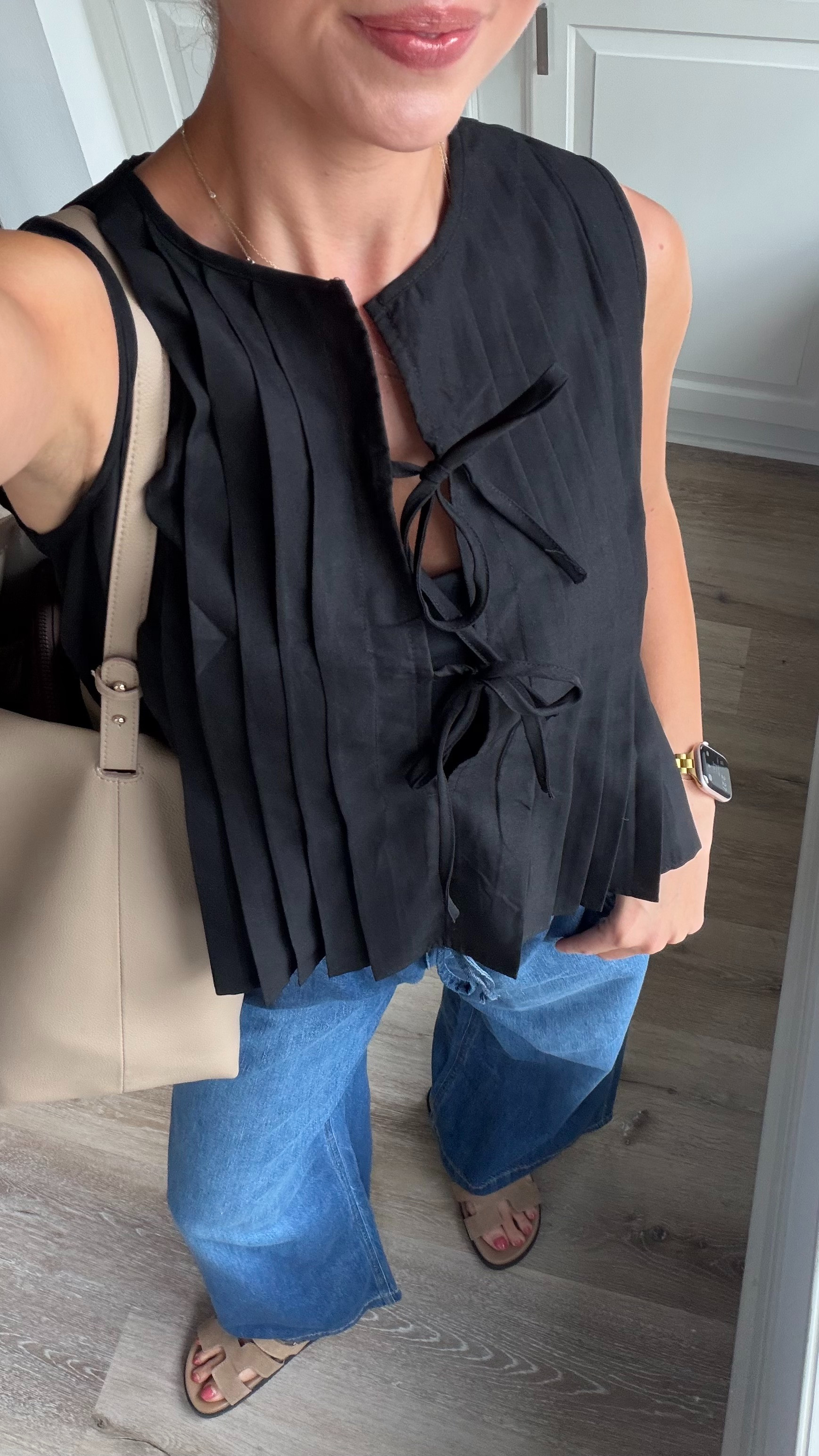 Cute casual everyday mom ootd | S in top and tank under, S in stretchy denim!
 

 #LTKootd
