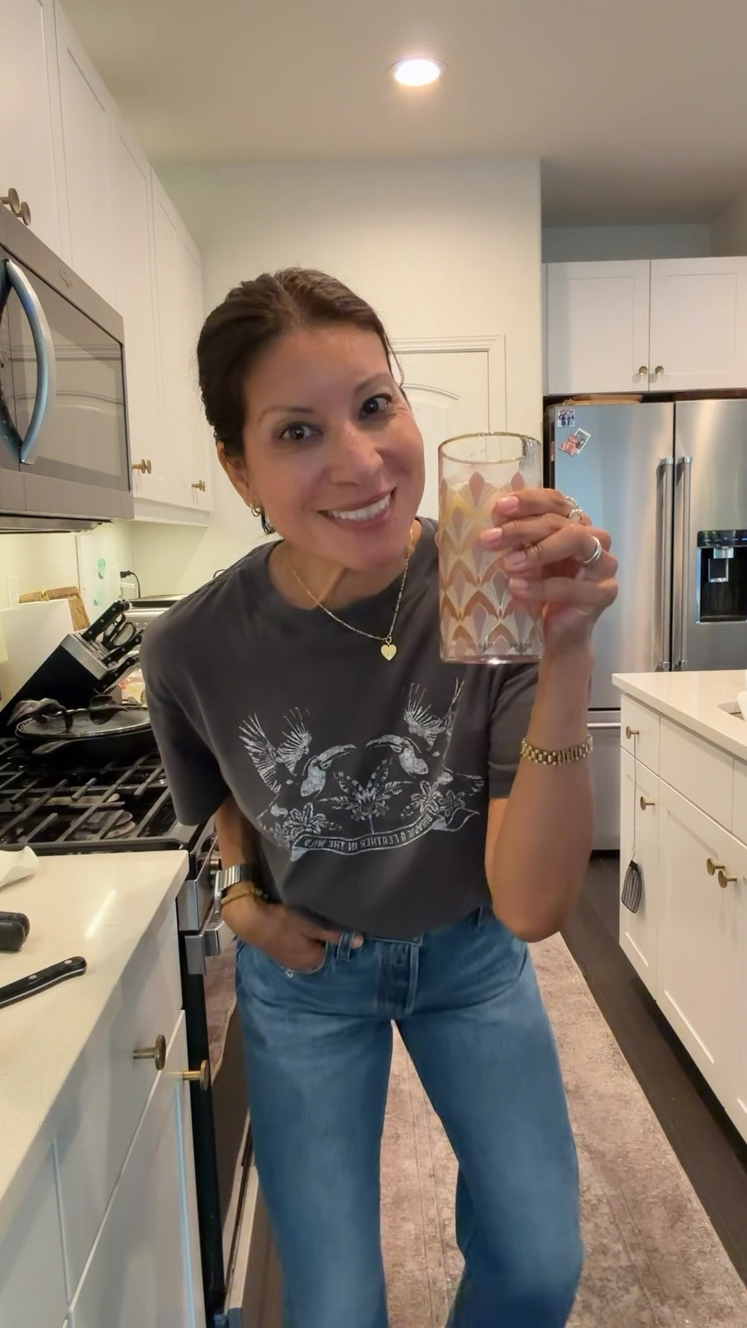 If the food isn’t good at least my drink is :) 

@levi size 25 
Shirt @Aerie xs relaxed fit

#LTKootd #LTKmomlife #LTKPetite