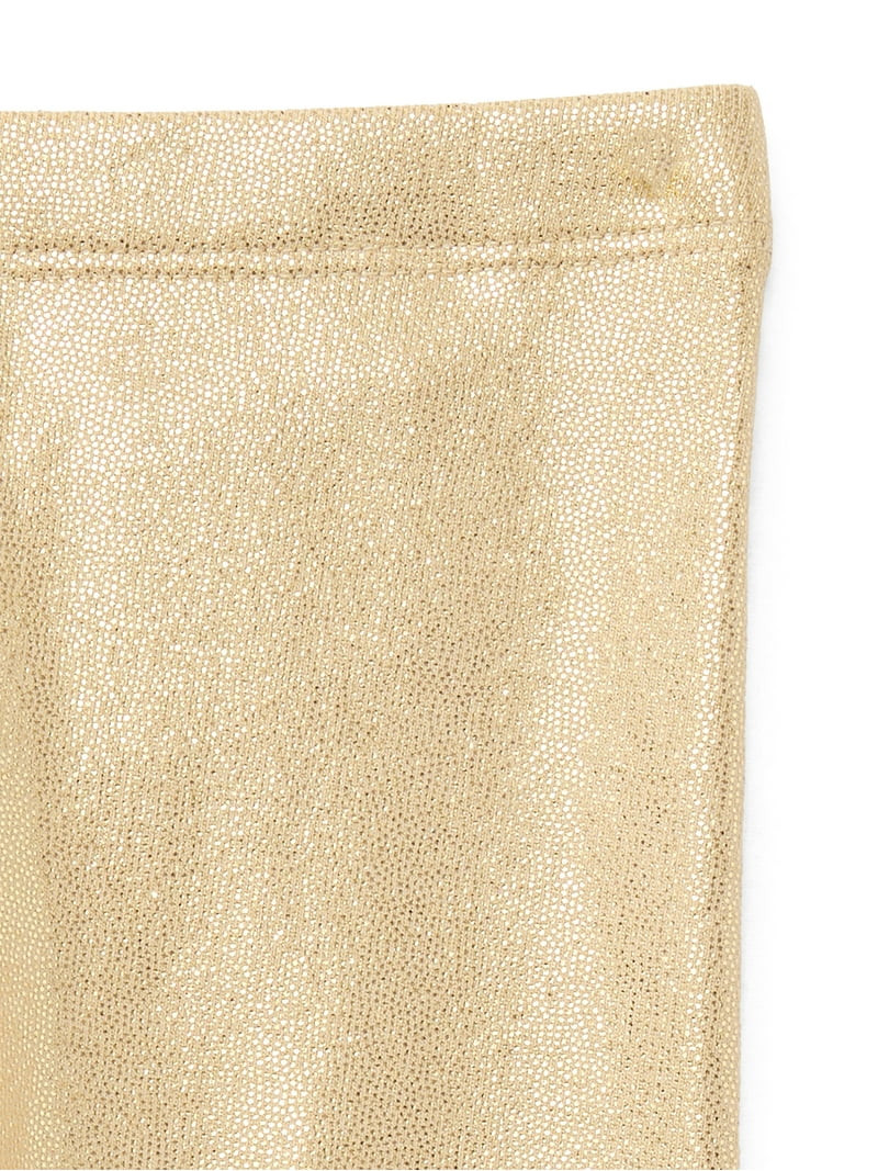 Garanimals Baby Girls Holiday Foil Leggings with Lettuce Edge, Sizes 0-24 Months | Walmart (US)