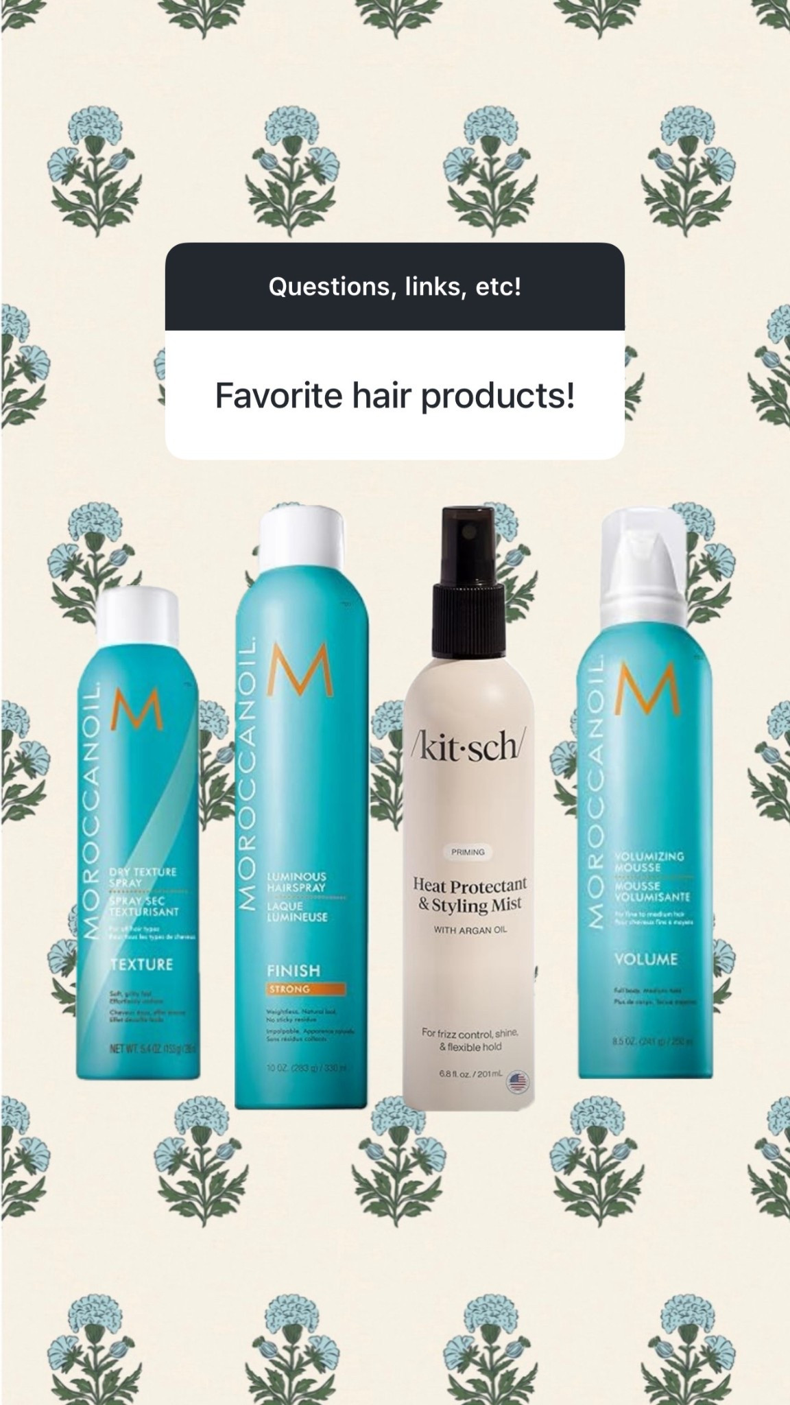Current favorite haircare products!