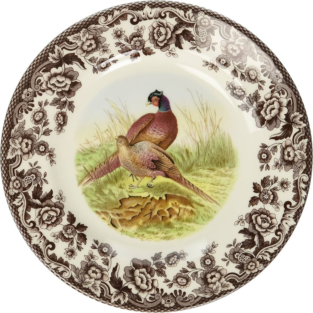 Spode Woodland Salad Plate, Pheasant, 8” | Cabon Cottage Lodge Dinnerware | Made in England fro... | Amazon (US)