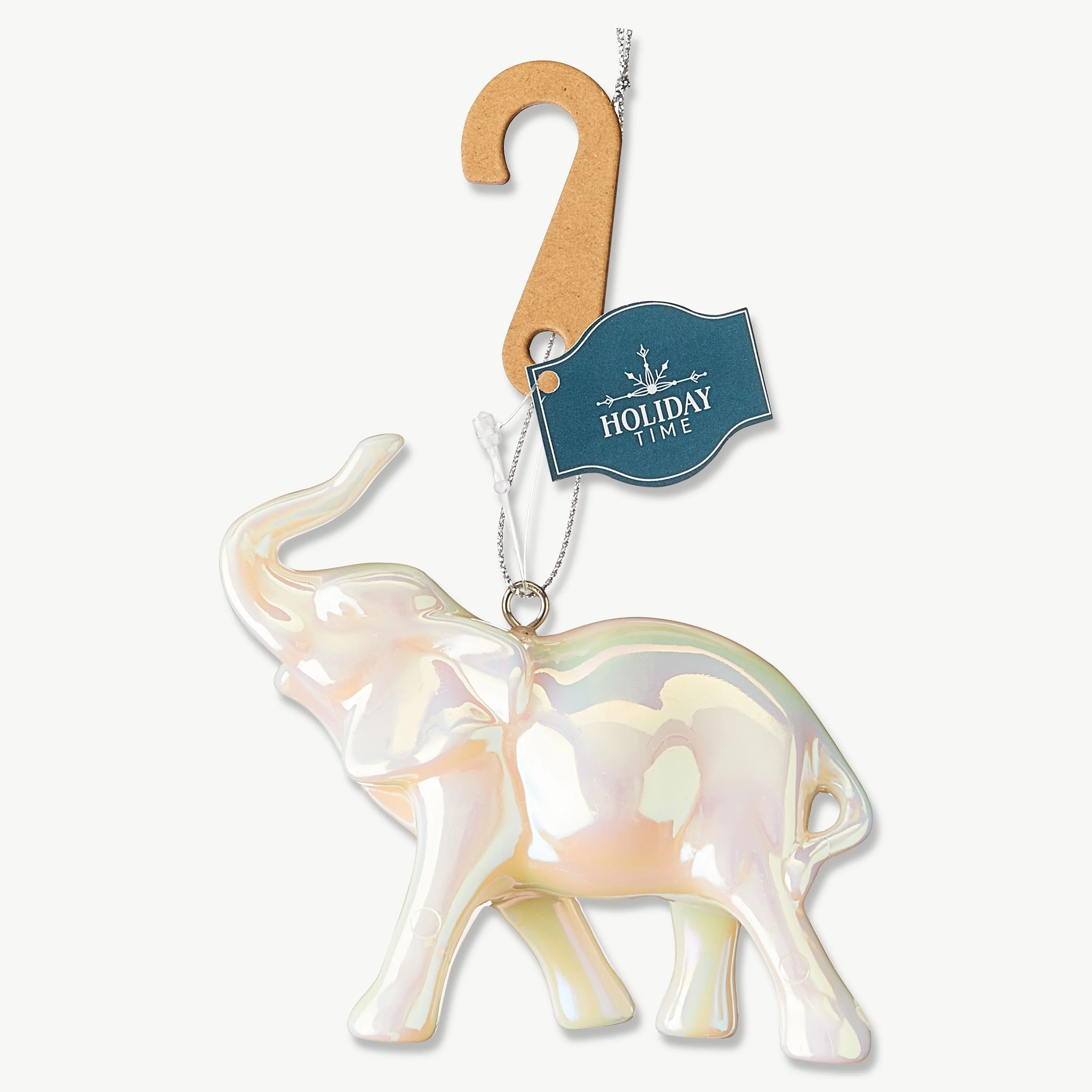 Iridescent White Elephant Christmas Ornament, 3", by Holiday Time | Walmart (US)