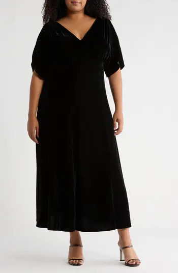 Velvet V-Neck Maxi Dress | Nordstrom