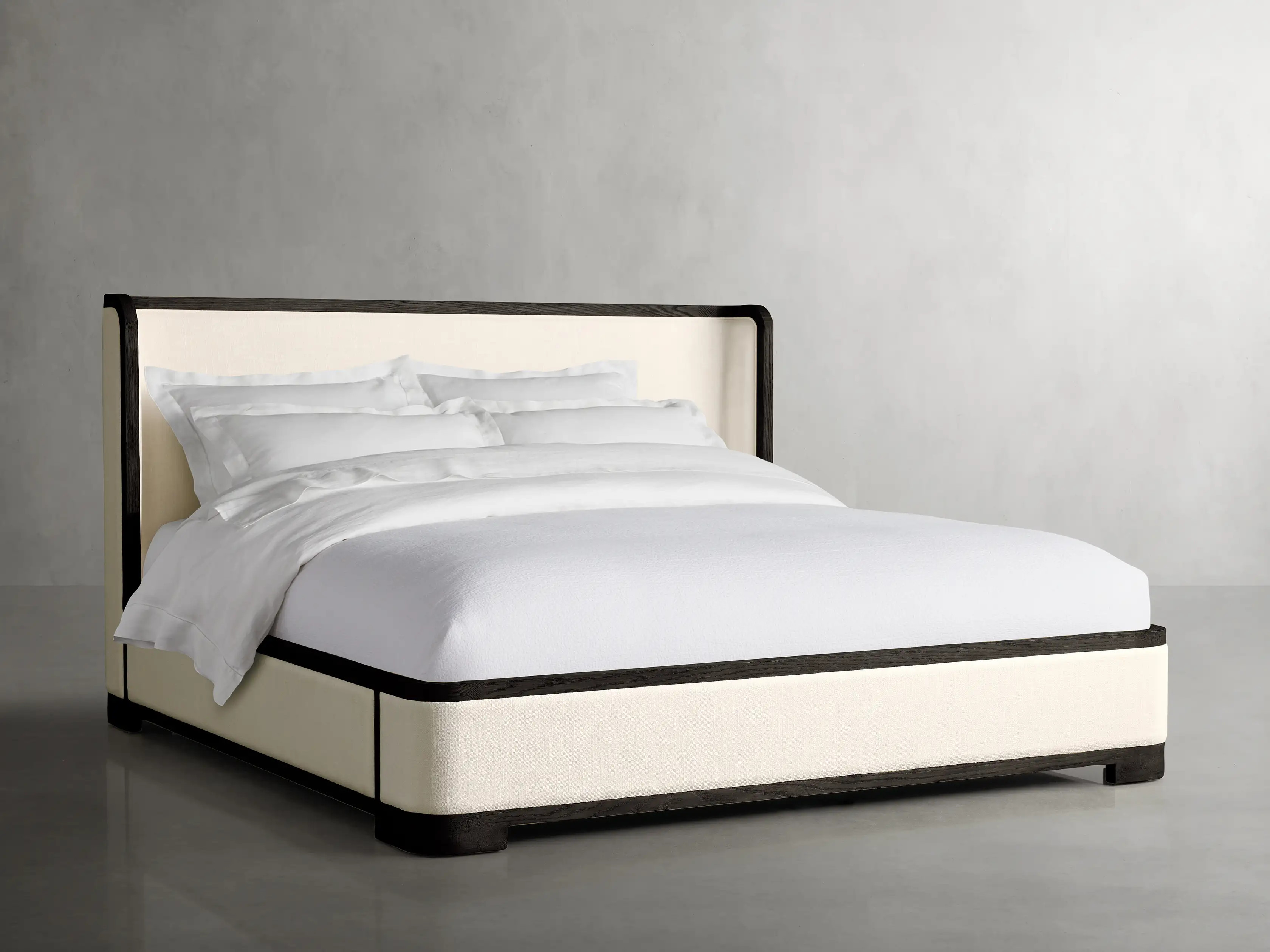 Darien Curved Shelter Bed with Low Footboard | Arhaus