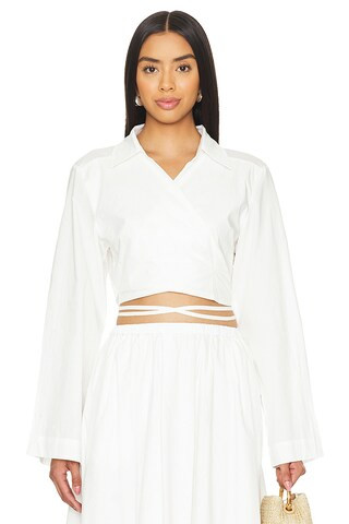 Alma Shirt in White | Revolve Clothing (Global)