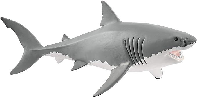 Schleich Wild Life Realistic Great White Shark Figurine - Durable and Educational Ocean Shark Ani... | Amazon (US)
