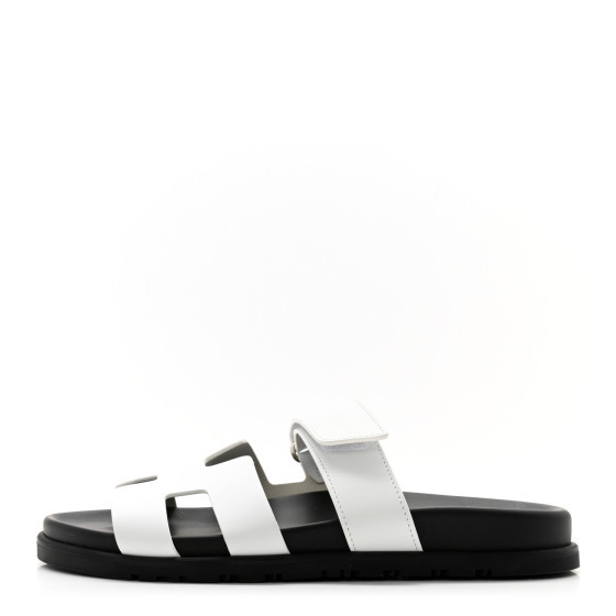Calfskin Womens Chypre Sandals 37 White | FASHIONPHILE (US)