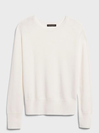 Seamless Merino Crew-Neck Sweater in Responsible Wool | Banana Republic (US)