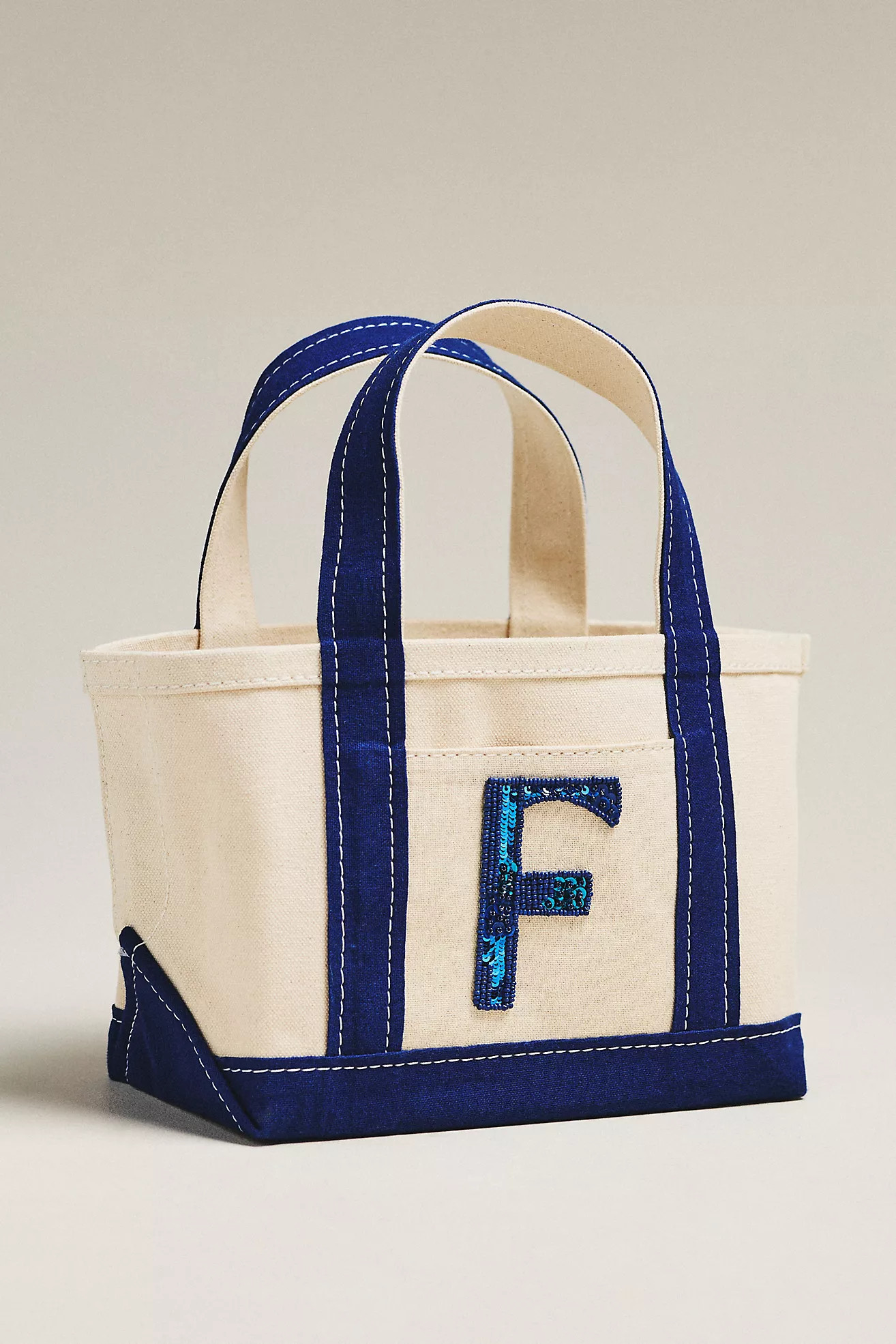 The Hartley Monogram Mini Canvas Tote by Maeve | Anthropologie (US)