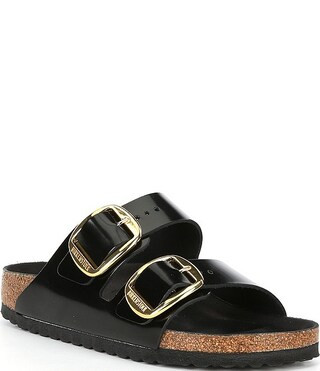 Women's Arizona Big Buckle High Shine Slide Sandals | Dillard's