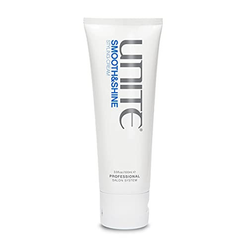 UNITE Hair – SMOOTH&SHINE Cream – Smoothing Styling Cream to Control Frizz & Add Brilliant Shine – Seals Ends & Reduces Blow-Dry Time – UV & Thermal Protection – 3.5 Oz | Amazon (US)