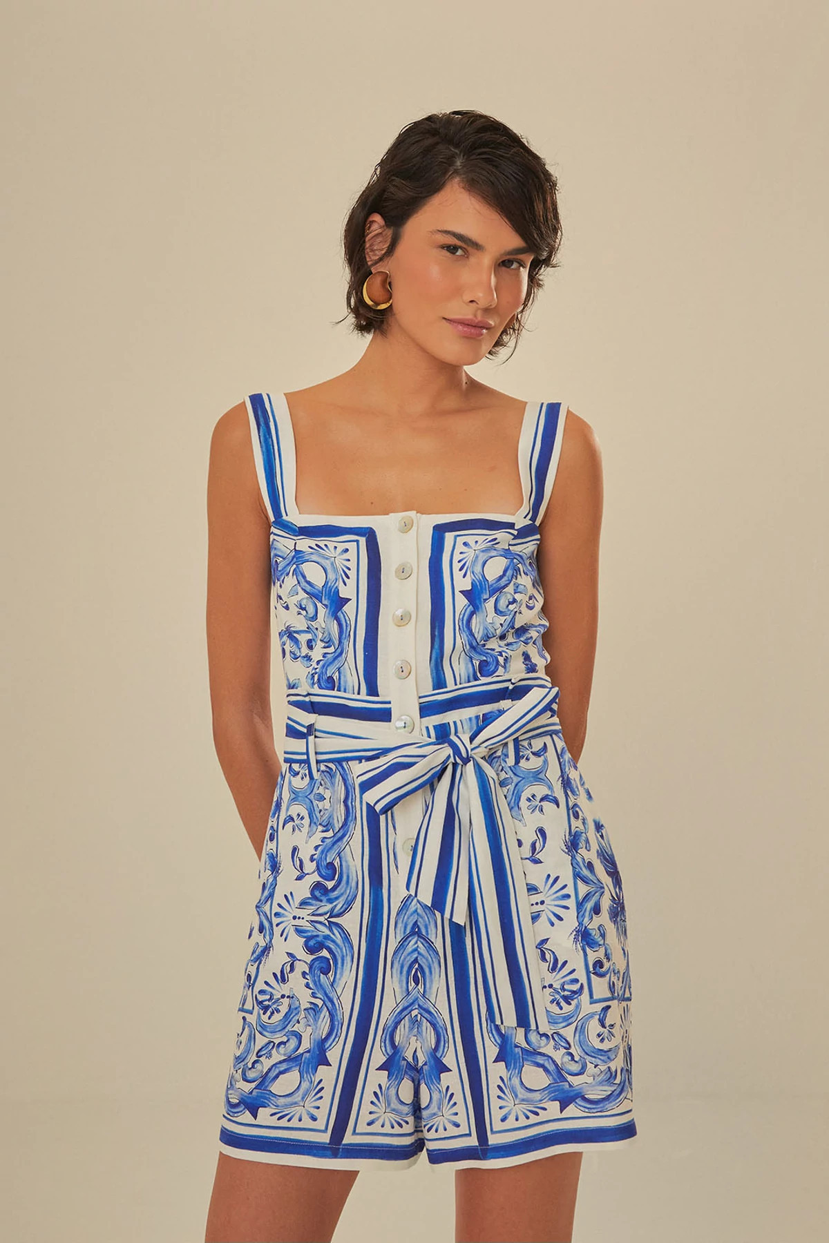 Garden Tiles Short Romper | Everything But Water