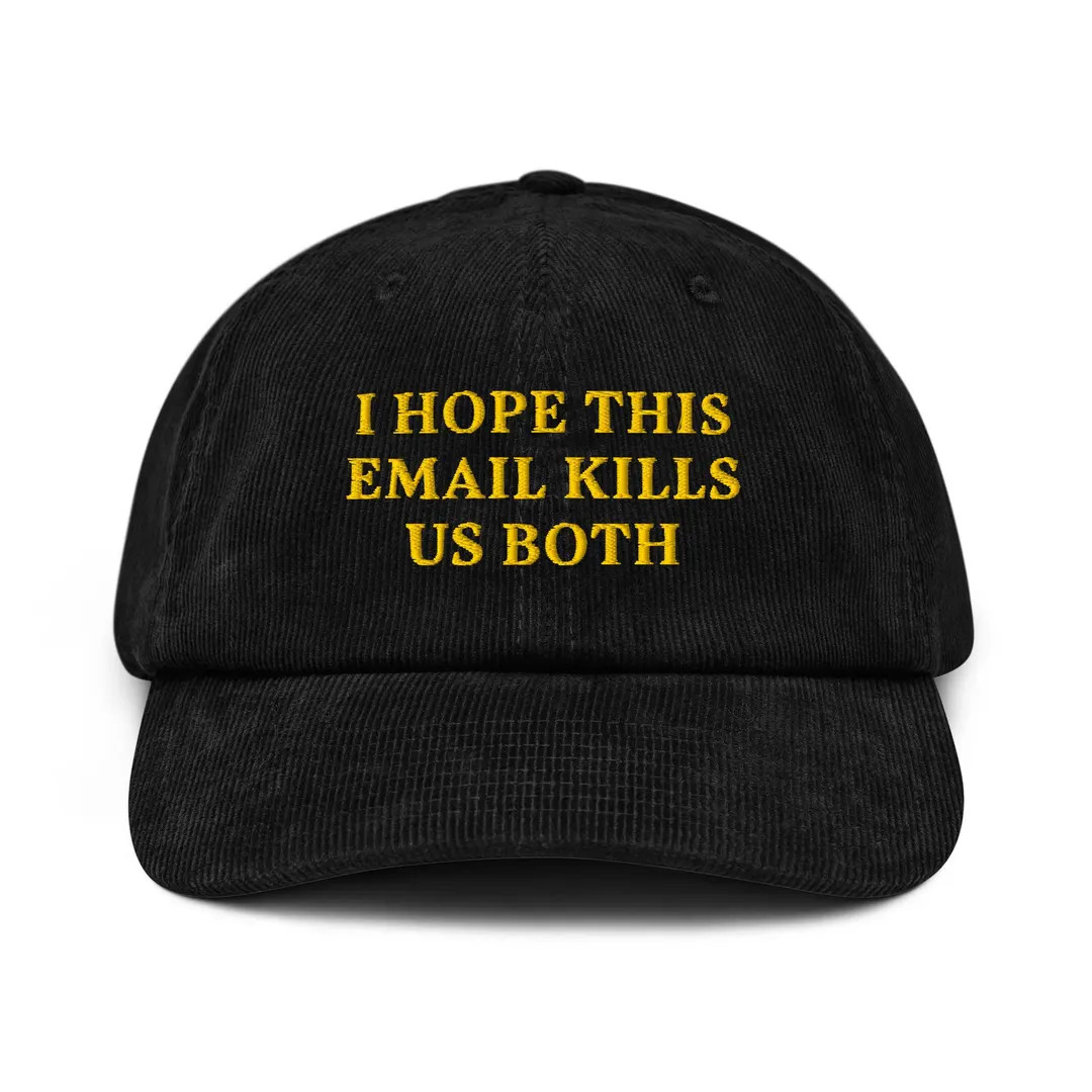 I Hope This Email Kills Us Both Embroidered Hat | Etsy (US)