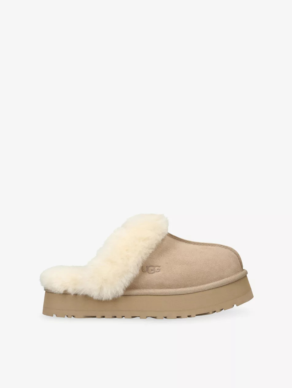 Disquette Shearling-Lined Suede Slippers | Selfridges