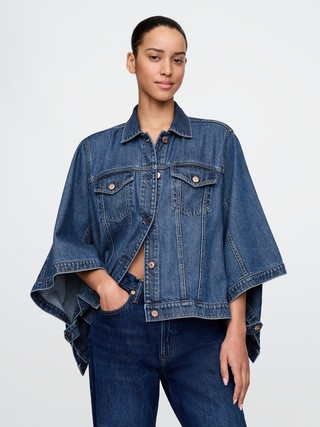 UltraSoft Denim Cape Jacket | Gap (US)