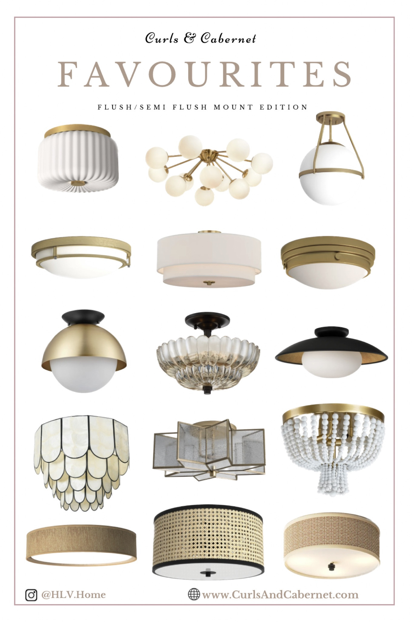 Round up of my favourite modern and classic flush mount and semi flush mount lighting! 

#LTKsalealert #LTKstyletip #LTKhome