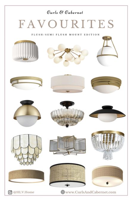 Round up of my favourite modern and classic flush mount and semi flush mount lighting! 

#LTKsalealert #LTKstyletip #LTKhome