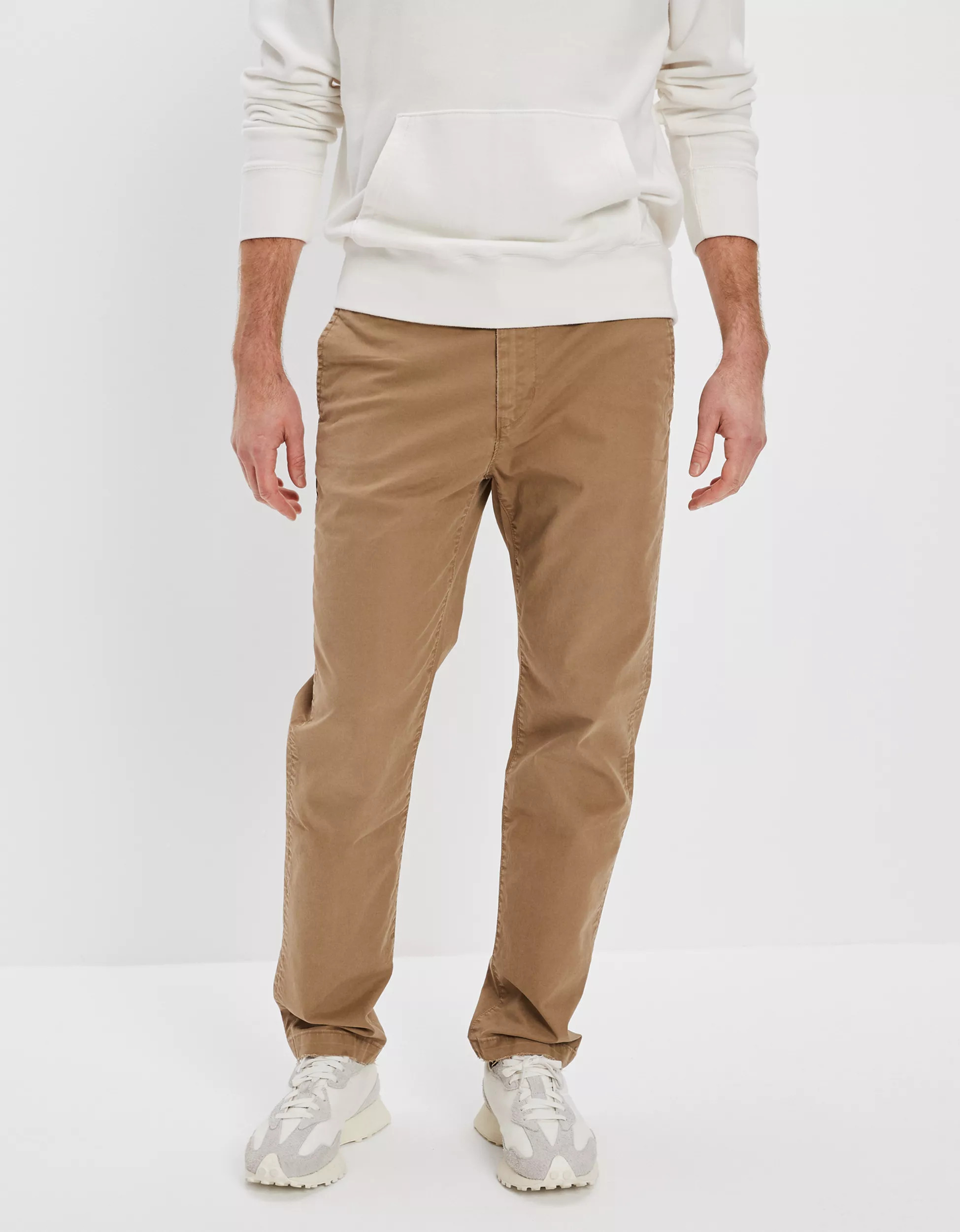 AE Flex Athletic Straight Lived-In Khaki Pant | American Eagle Outfitters (US & CA)