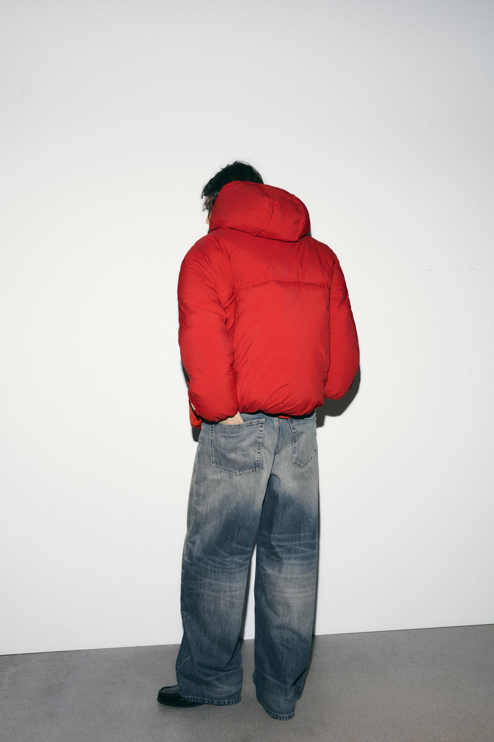 DAUNENJACKE MIT KAPUZE UND KNEBELKNÖPFEN | Zara DE