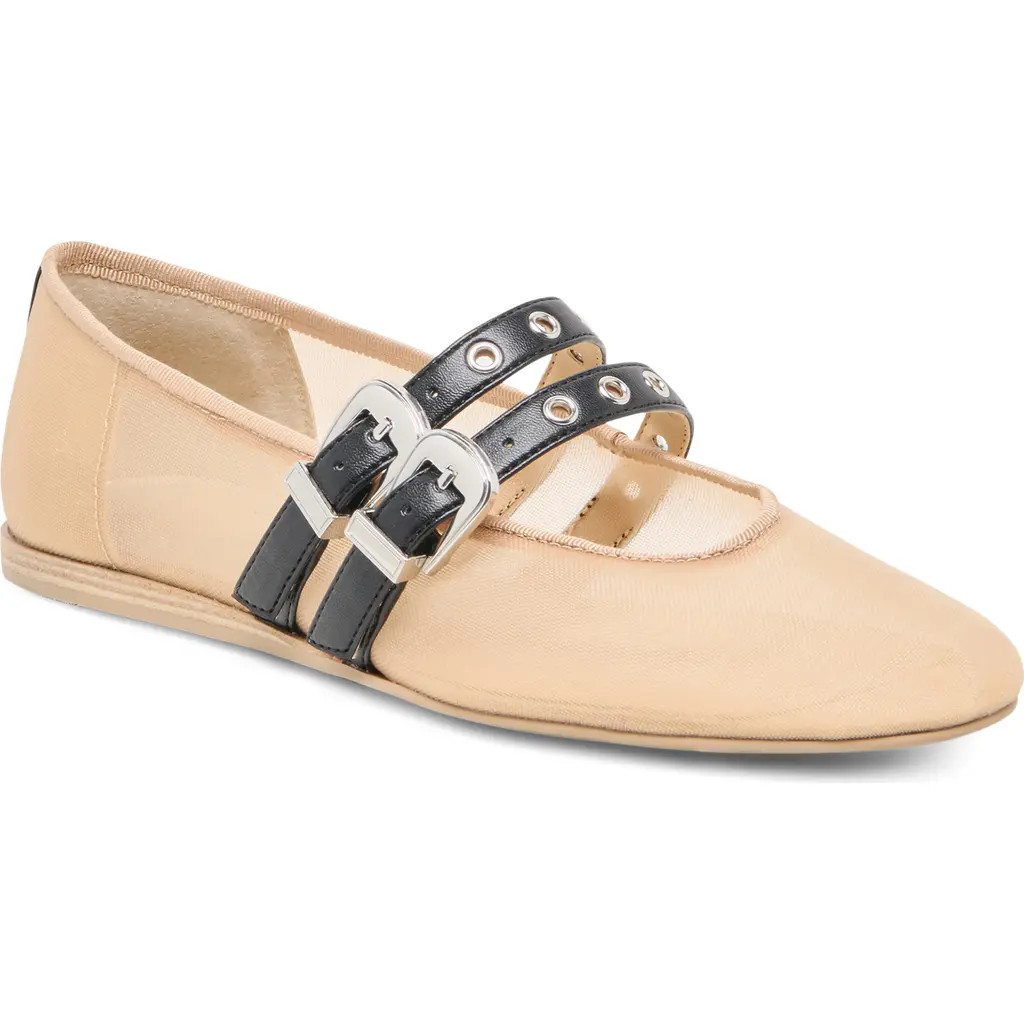 Dolce Vita Baylee Mary Jane Flat in Blush Mesh at Nordstrom, Size 8 | Nordstrom