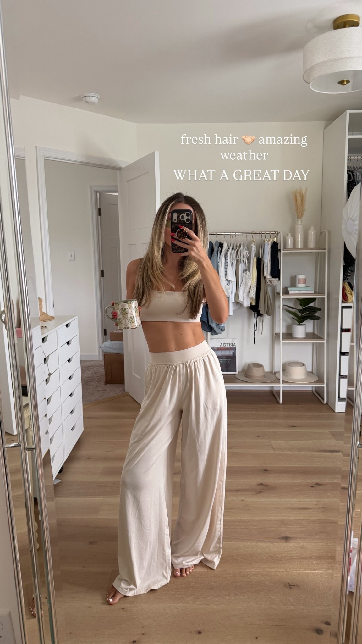 WHAT A GREAT DAY  fresh hair 🤝🏻 amazing weather | size xs in my @Aerie set!

#LTKootd #LTKgrwm #LTKPetite