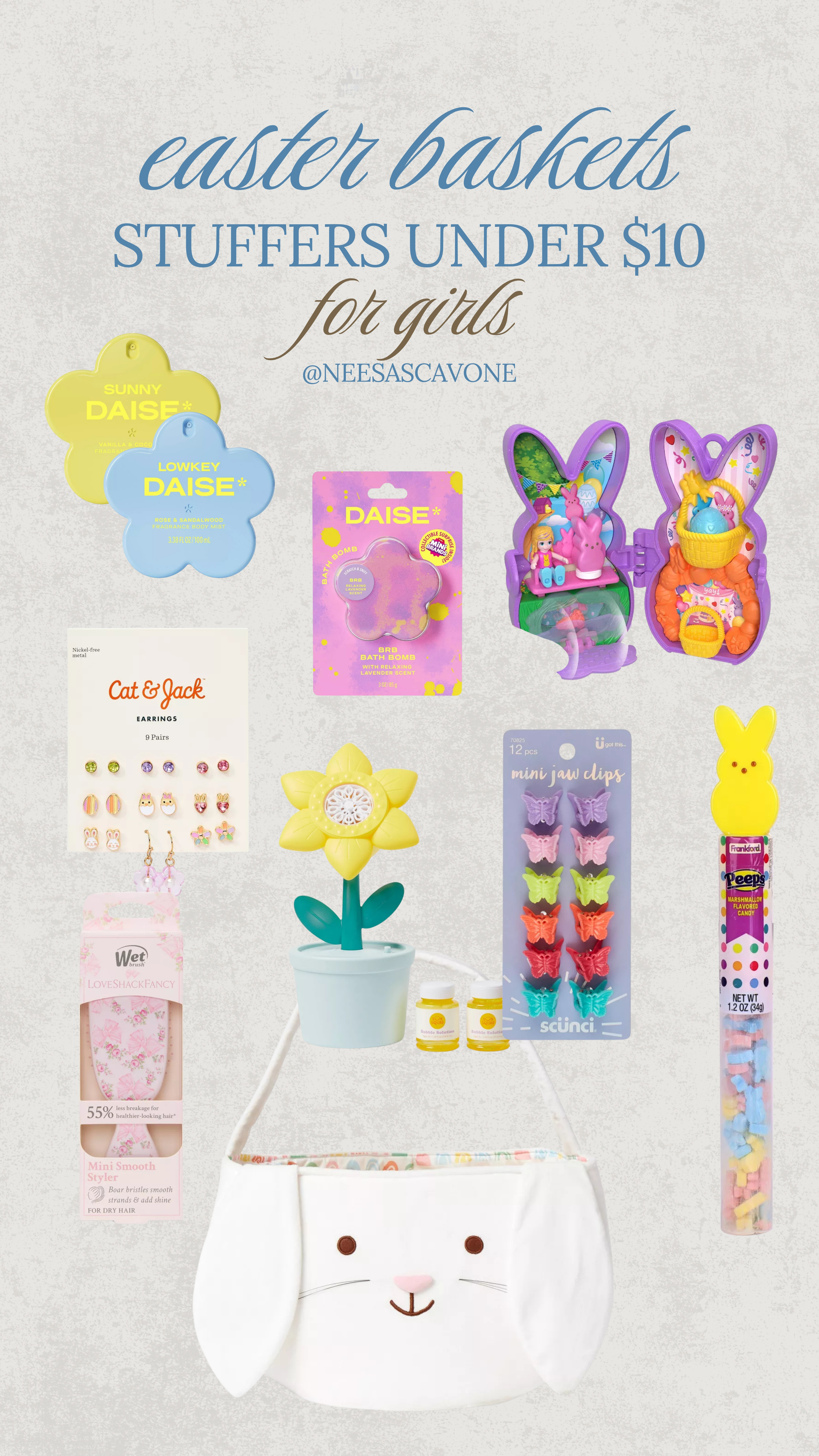 easter basket fillers for little girls under $10

easter bunny, basket filler, easter basket stuffers, bubble machine, hair clips, polly pocket, little girl toys, little girl easter basket, hair brush, love shack fancy, bath bombs, perfume for girls, candy, easter bunny 

 

#LTKSpringSale #LTKKids #LTKSeasonal