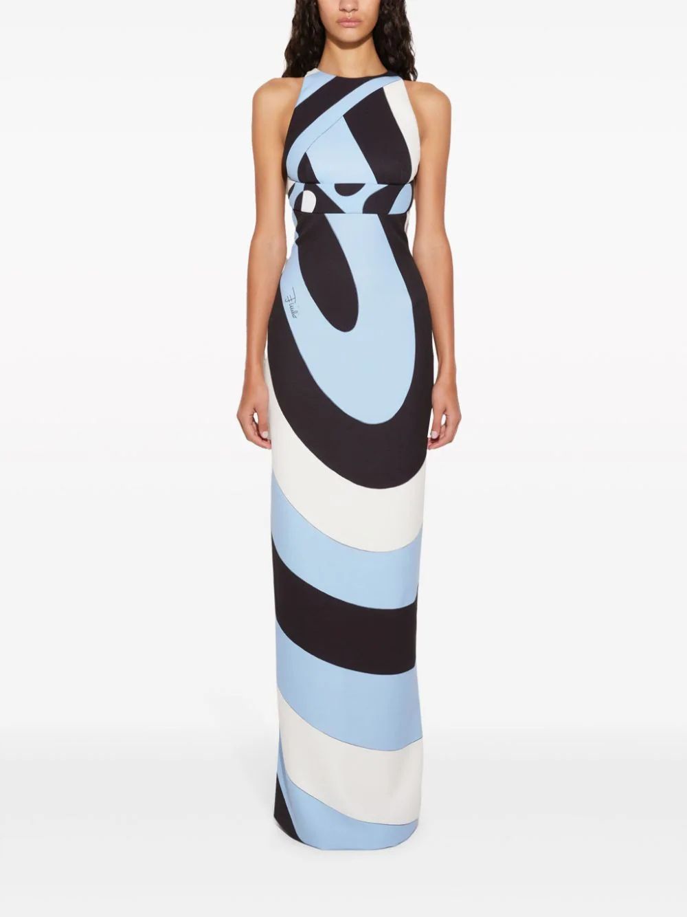 Iride-print cut-out dress | Farfetch Global