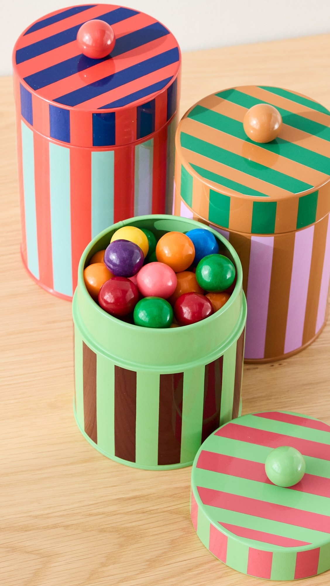 Striped Canisters Set of 3 | Shopbop