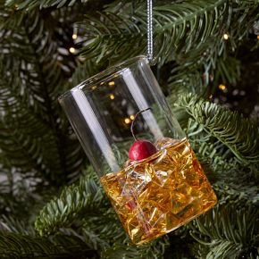 Glass Manhattan Cocktail Ornament | West Elm (US)