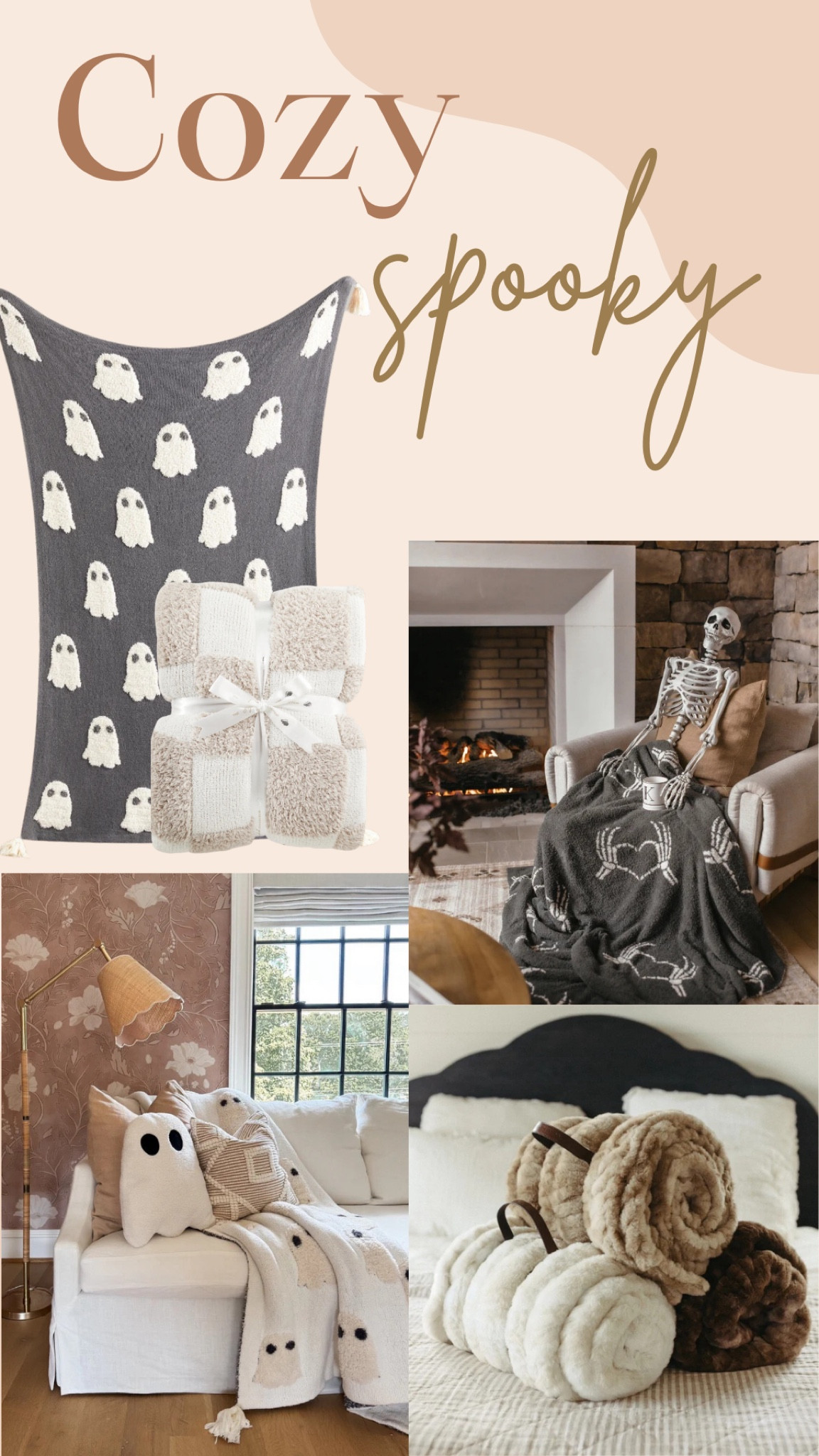 Cozy Spooky ✨ 👻 The coziest throws, pillows and blankets to cuddle ☺️ #cozy #halloween #blankets #throws 

#LTKFamily #LTKSeasonal #LTKHome