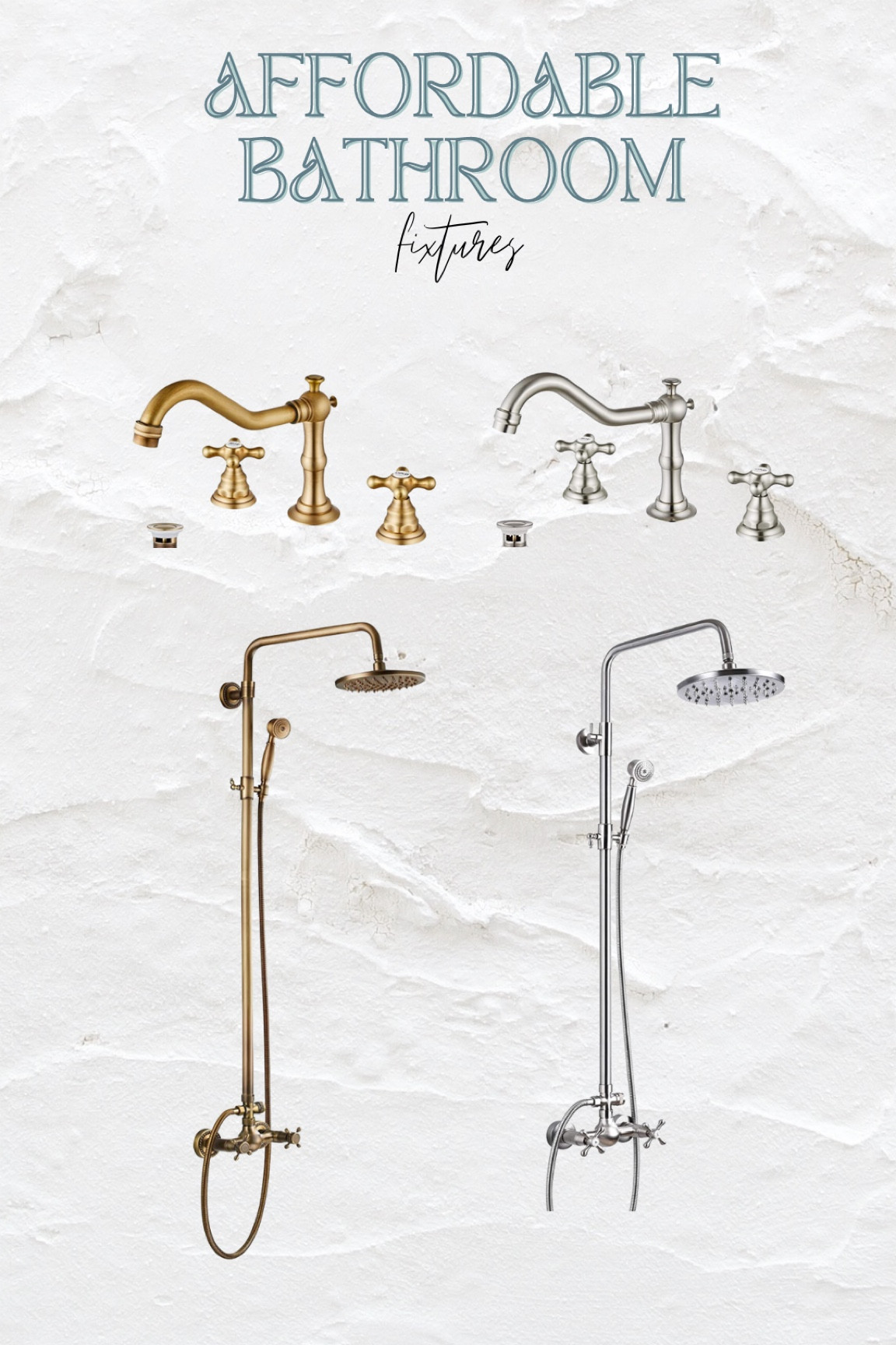 Affordable amazon bathroom fixtures that are great quality! Bathroom renovation, home renovation, brushed bronze and satin nickel fixtures #homedecor #bathroomrenovation 

#LTKFind #LTKsalealert #LTKhome