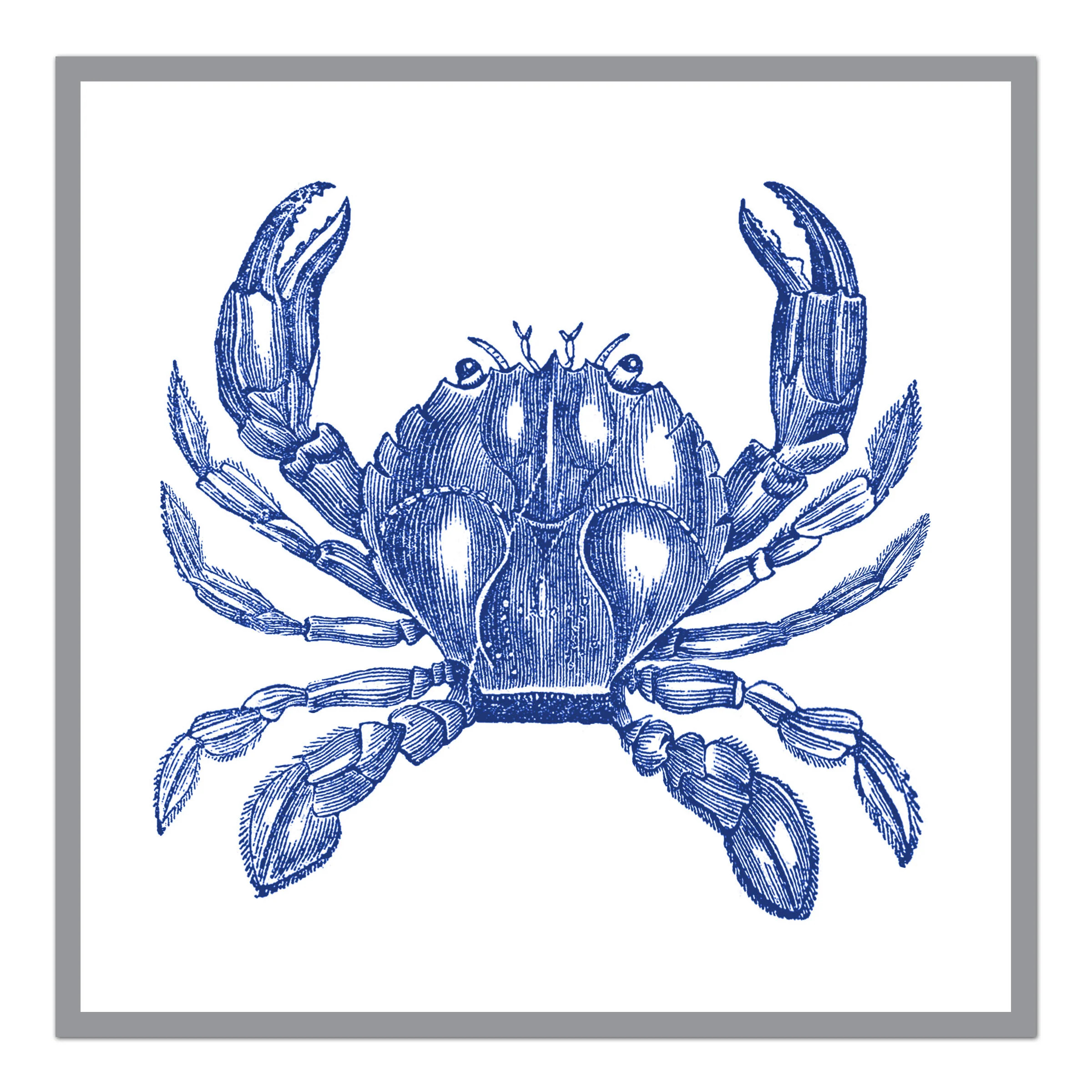Vintage Crab No. 2 | Vintage Coastal Crab Wall Art | Urban Garden Prints