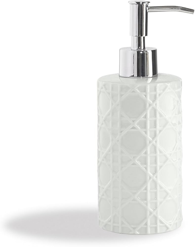 Kassatex ARN-LD Rattan Lotion Dispenser, White | Amazon (US)