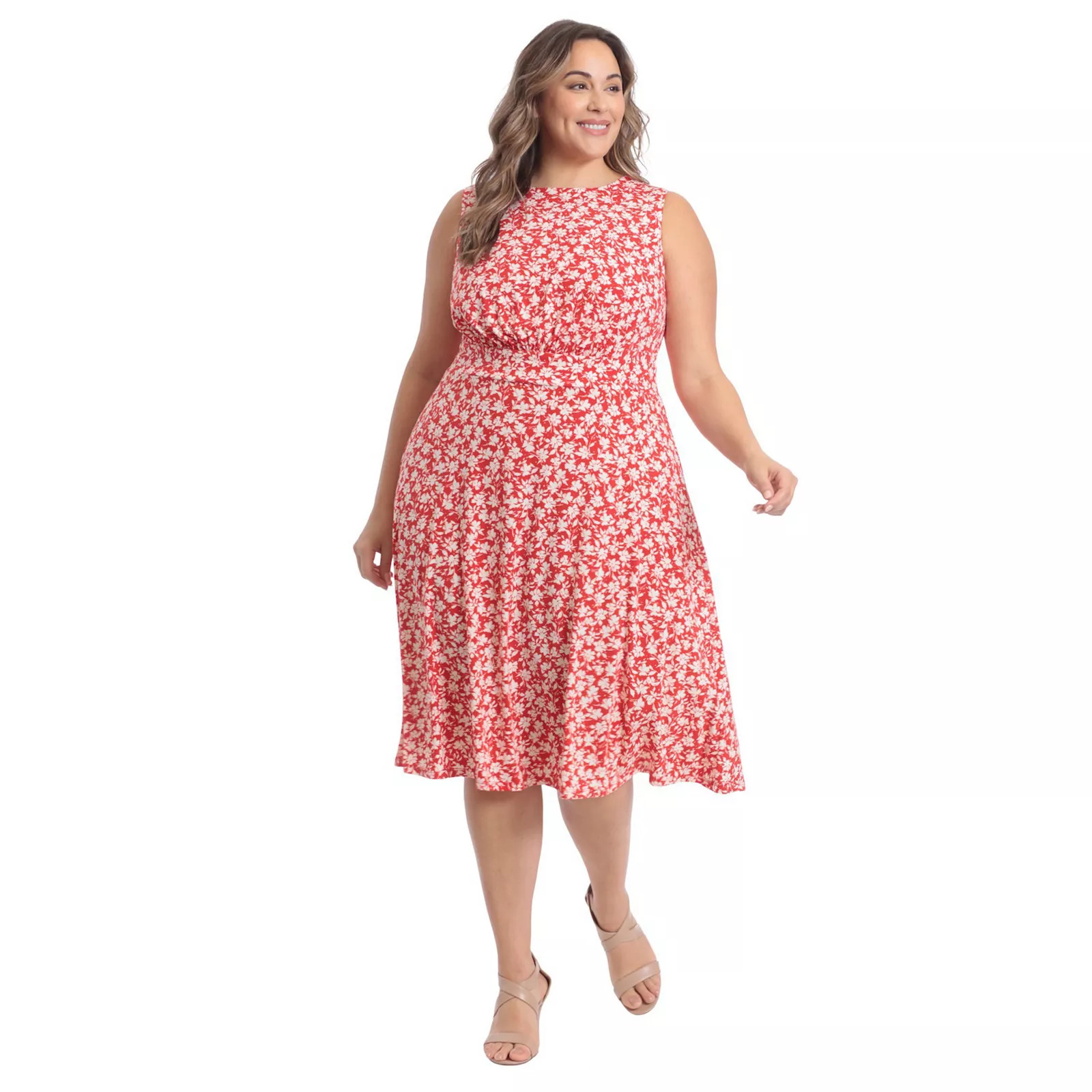 Plus Size Sonoma Goods For Life® Smocked Tiered Midi Dress | Kohl's