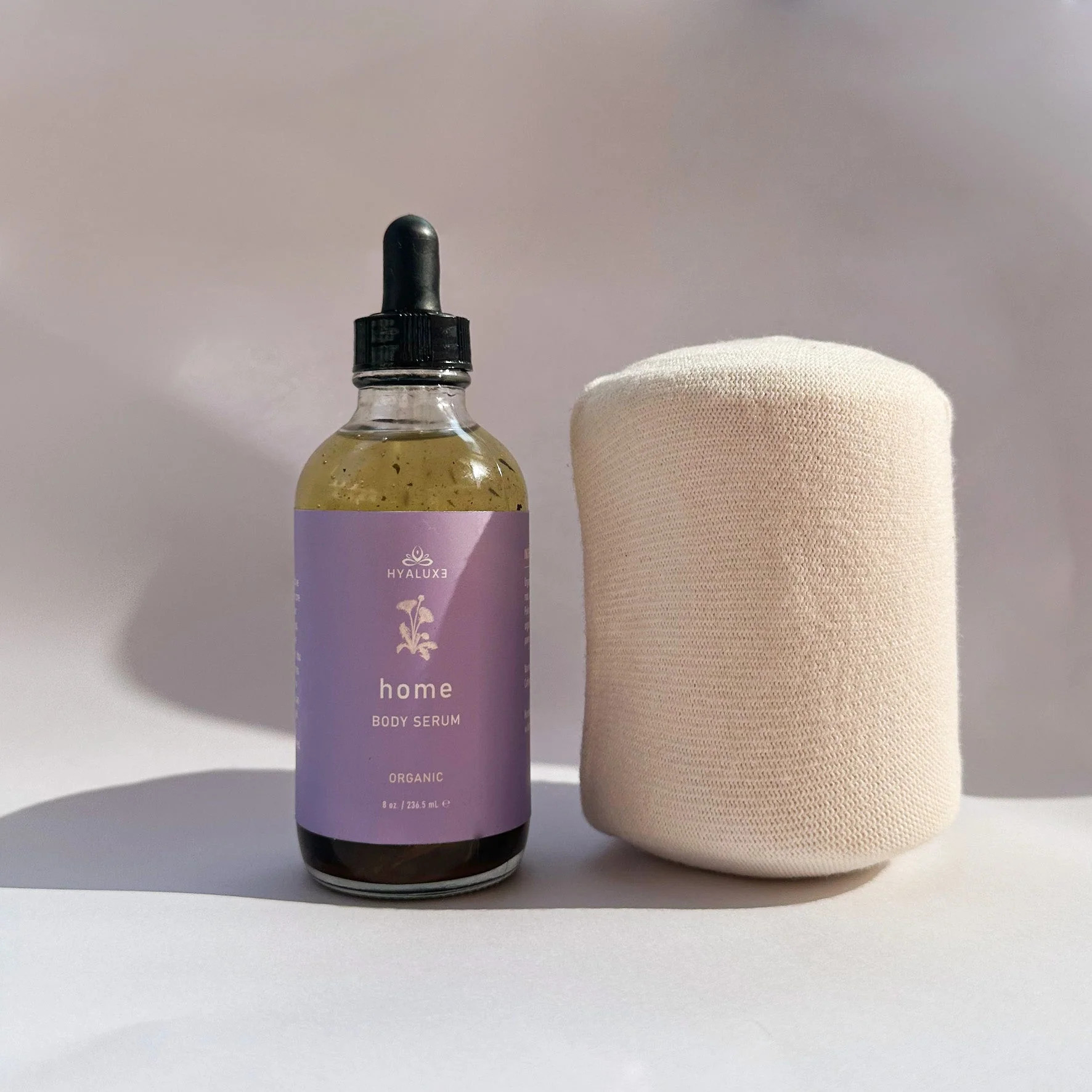 HOME: Enhanced Castor Oil Serum for Digestive and Lymphatic Health with cotton wrap | Hyaluxe Body
