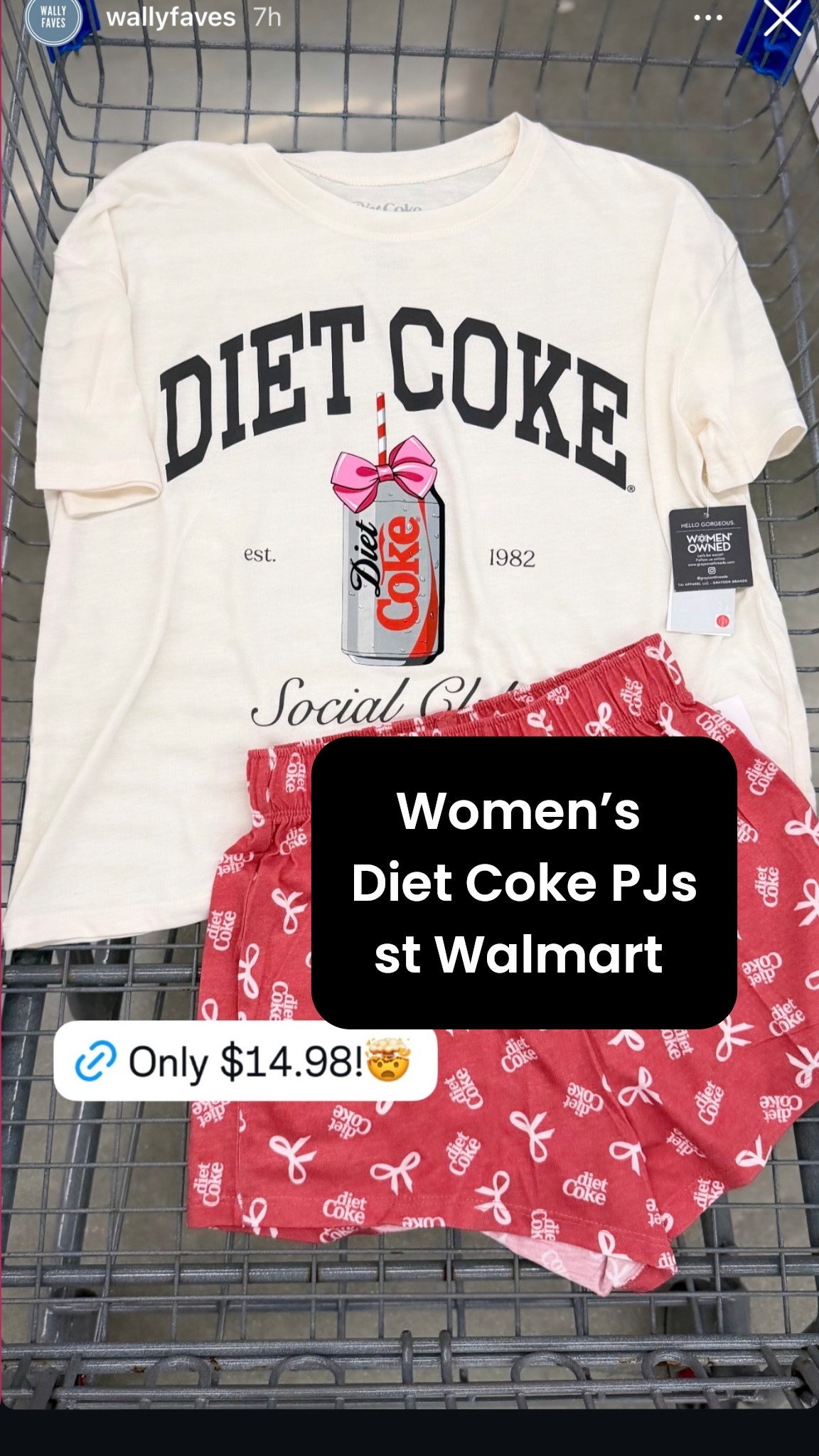 Women’s Diet Coke shirt and shorts PJs at Walmart only $14.98 

#LTKmomlife #LTKgrwm #LTKootd