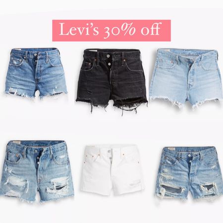 Levi’s 501 shorts 30% off, shorts, denim, cut offs, summer style, summer outfits cut offs 

#LTKSaleAlert #LTKSwim #LTKFindsUnder50